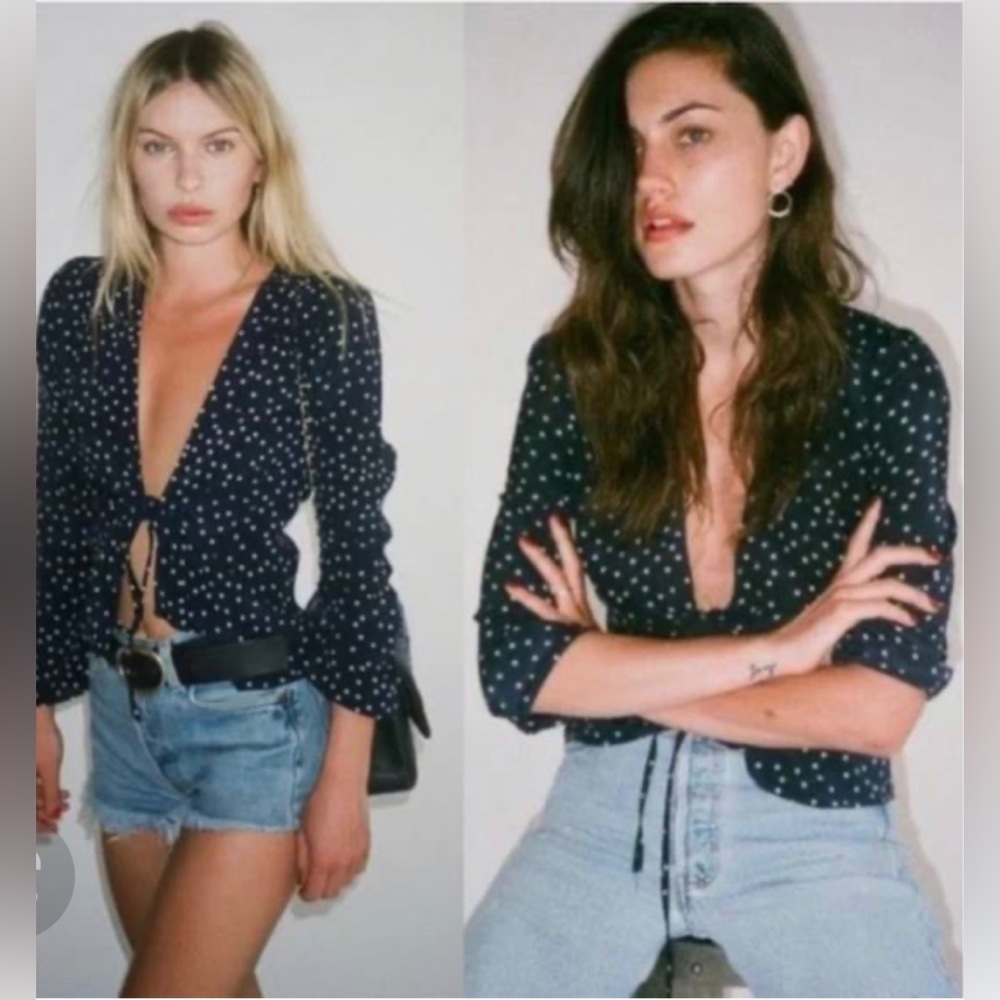 Realisation Par Bianca Top in Navy Star